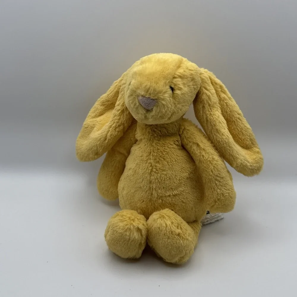 Jellycat Small Bashful Sunshine Yellow Bunny White Tail 8 Inch Retired